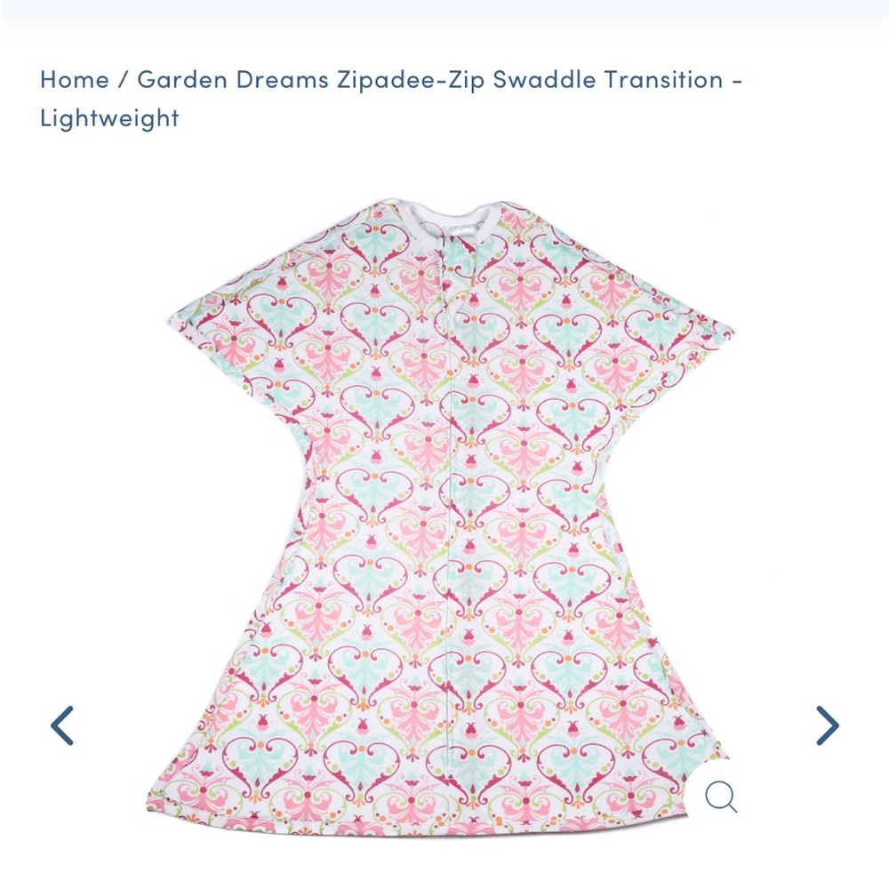 Zipadee-zip transition swaddle - size XS (NWT)